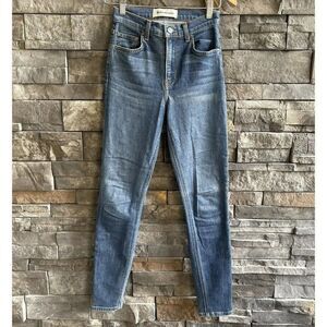 Reformation High & Skinny Jeans in Danube Wash Medium Blue Size‎ 25